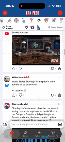 Fanarchy live game thread with fan discussions