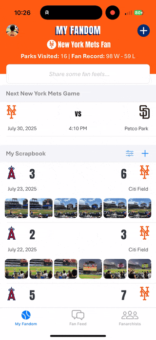 Fanarchy My Fandom - Track your fan journey